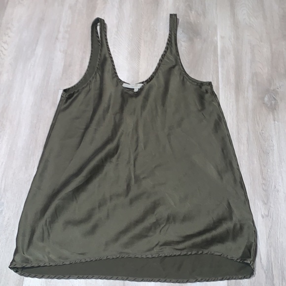 7 for all mankind scoop silk sleeveless top - Picture 3 of 6